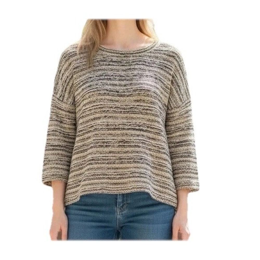 Loft‎ Sweater 3/4 Sleeve XS Multicolor Thick Knit